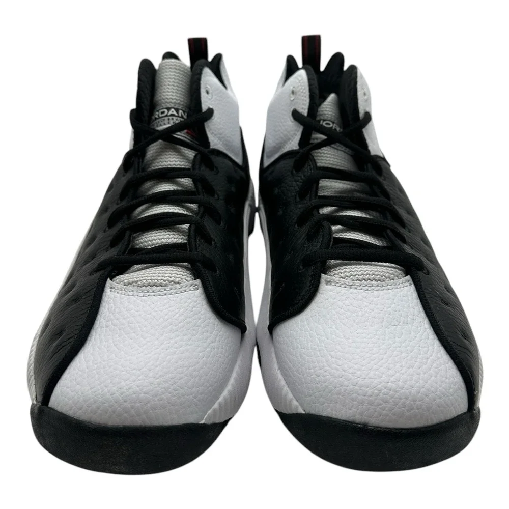 Jordan Jumpman Team II Basketball Shoes Men 10.5 White Black Sneakers 819175-010